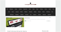 Desktop Screenshot of lowongankerjahotel.com