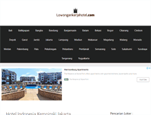 Tablet Screenshot of lowongankerjahotel.com